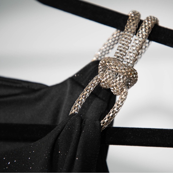 Betsy & Adam Black Sparkly Maxi Dress, Size 4 – Luxurious & Classy, Never Worn. - Picture 8 of 11